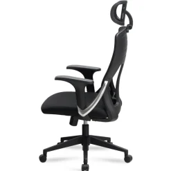 CASAVANTI Bürostuhl 65x123x65 cm Stoff schwarz