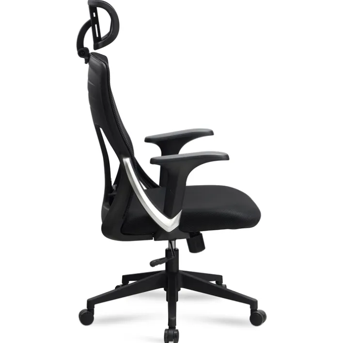 CASAVANTI Bürostuhl 65x123x65 cm Stoff schwarz