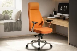 CASAVANTI Bürostuhl 74x125x74 cm Kunstleder braun