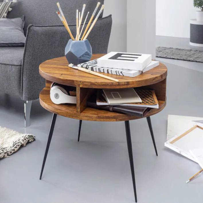 CASAVANTI Couchtisch 60 x 60 cm Sheesham massiv