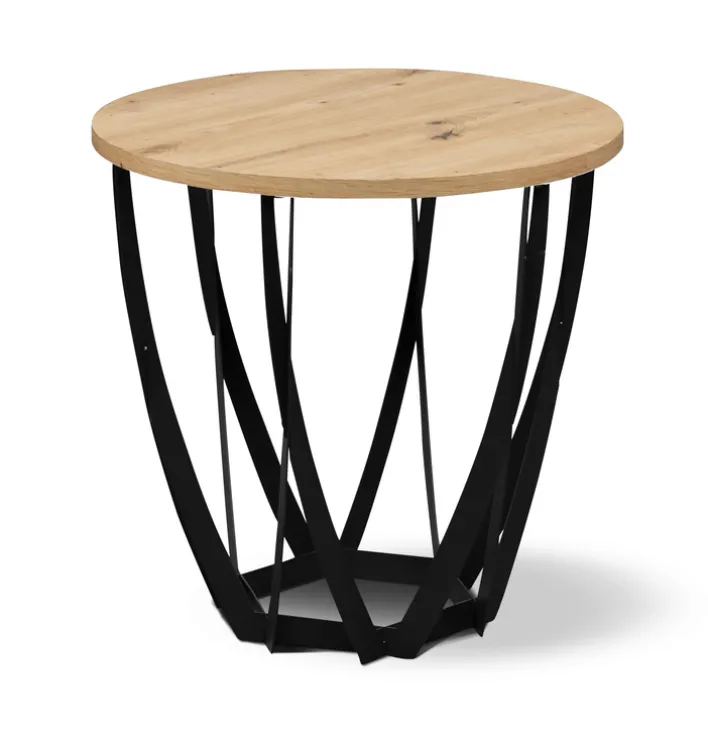 CASAVANTI Couchtisch MELLA 50 x 50 x 50 cm braun/schwarz