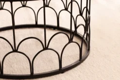 CASAVANTI Couchtisch 60x36 cm Massivholz Mango schwarz