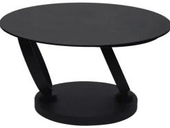 CASAVANTI Couchtisch 80x80(133,5 cm) Glaskeramik Anthrazit