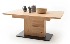 CASAVANTI Esstisch BARCELONA 100 x 180-230 cm Balkeneiche bianco