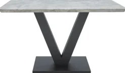 CASAVANTI Esstisch MIA 135 x 80 cm Metall/Zement-Optik