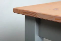 CASAVANTI Esstisch NICLAS 1.1 160x90x75 cm Massivholz grau/braun