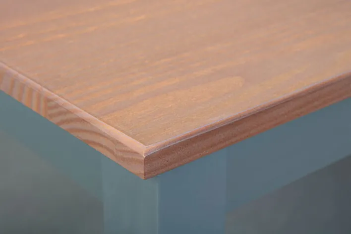 CASAVANTI Esstisch NICLAS 1.1 160x90x75 cm Massivholz grau/braun