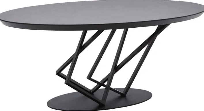 CASAVANTI Esstisch PRATO 180x100 cm grau/schwarz