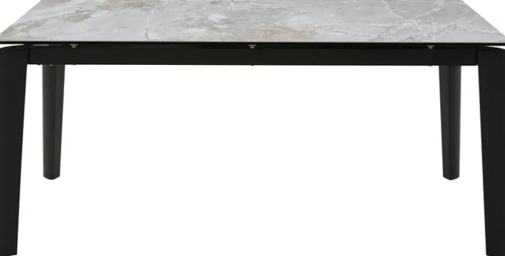 CASAVANTI Esstisch TABULAR 180(240) x 90 cm anthrazit/grau-braun