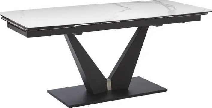 CASAVANTI Esstisch TOSKANA 180-220.260 x 90 cm beige/ schwarz