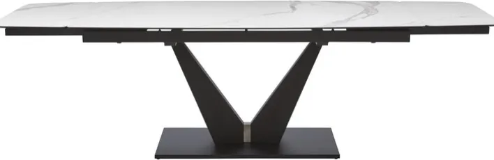 CASAVANTI Esstisch TOSKANA 180-220.260 x 90 cm beige/ schwarz