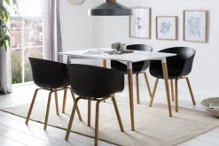 CASAVANTI Esszimmerstuhl 2er Set schwarz