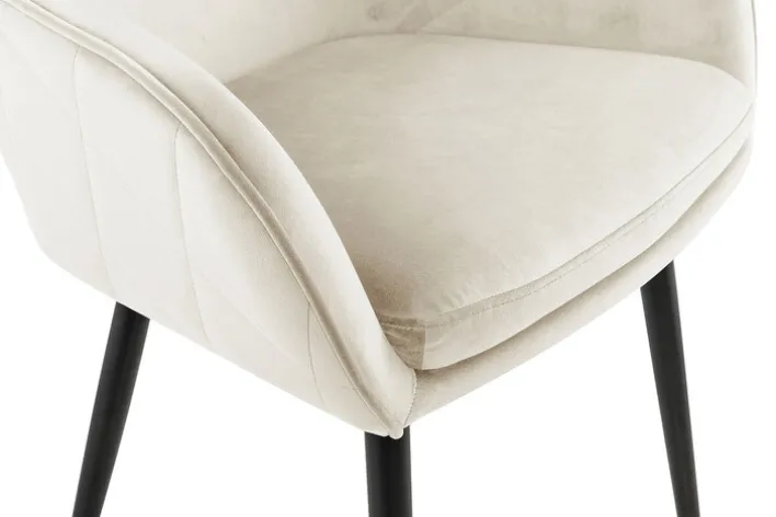 CASAVANTI Esszimmerstuhl Samt creme