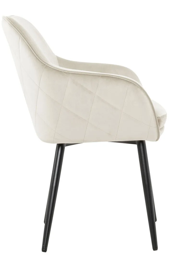 CASAVANTI Esszimmerstuhl Samt creme