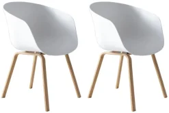 CASAVANTI Esszimmerstuhl 2er Set weiß