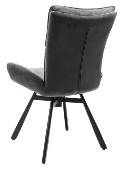 CASAVANTI Esszimmerstuhl VARREL pulverbeschichtet Grau