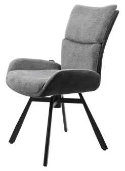 CASAVANTI Esszimmerstuhl VARREL pulverbeschichtet Grau