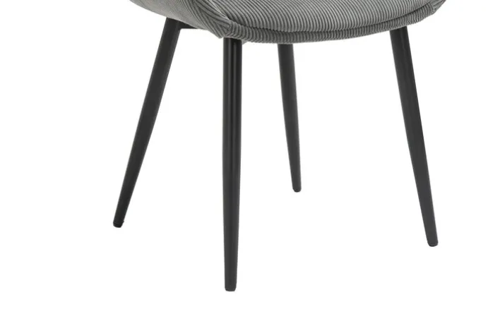 CASAVANTI Esszimmerstuhl 2er Set grau/schwarz