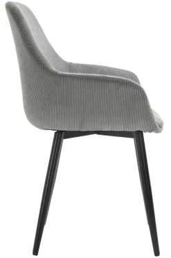 CASAVANTI Esszimmerstuhl 2er Set grau/schwarz