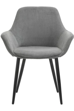 CASAVANTI Esszimmerstuhl 2er Set grau/schwarz