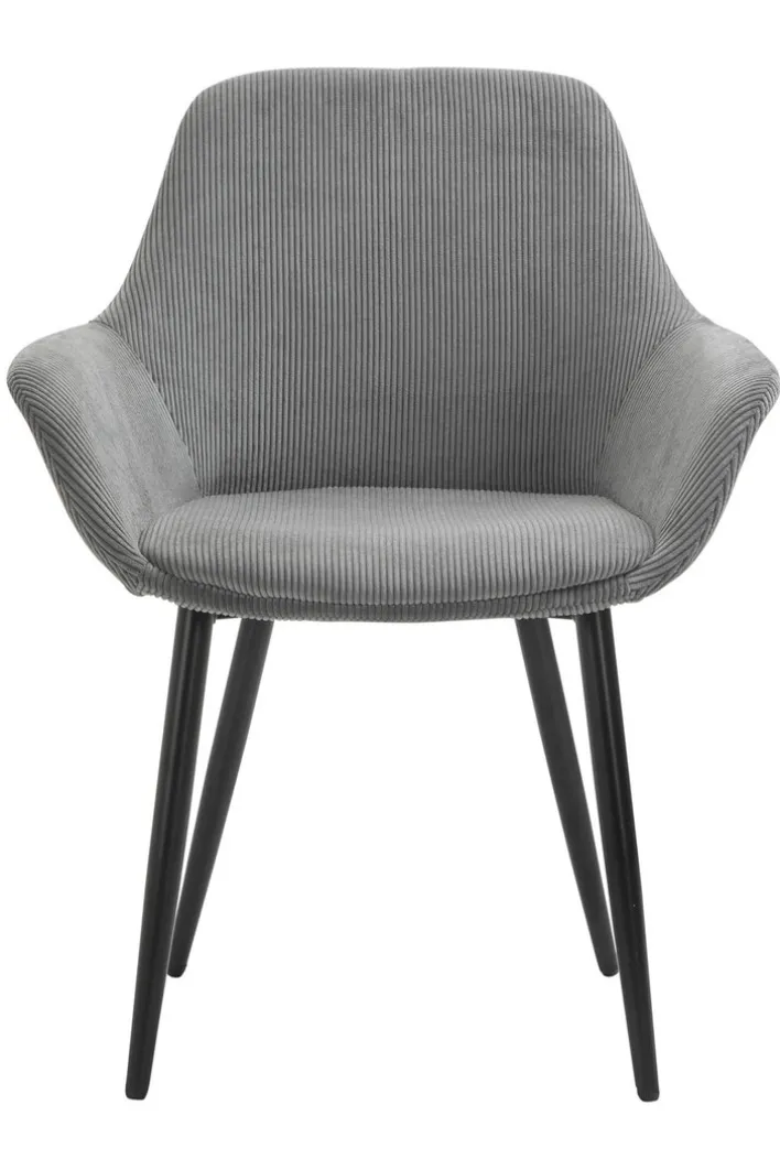 CASAVANTI Esszimmerstuhl 2er Set grau/schwarz