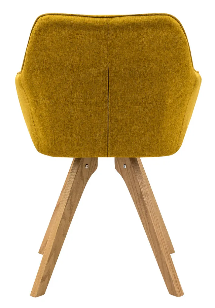 CASAVANTI Esszimmerstuhl 2er Set currygelb/ Eiche