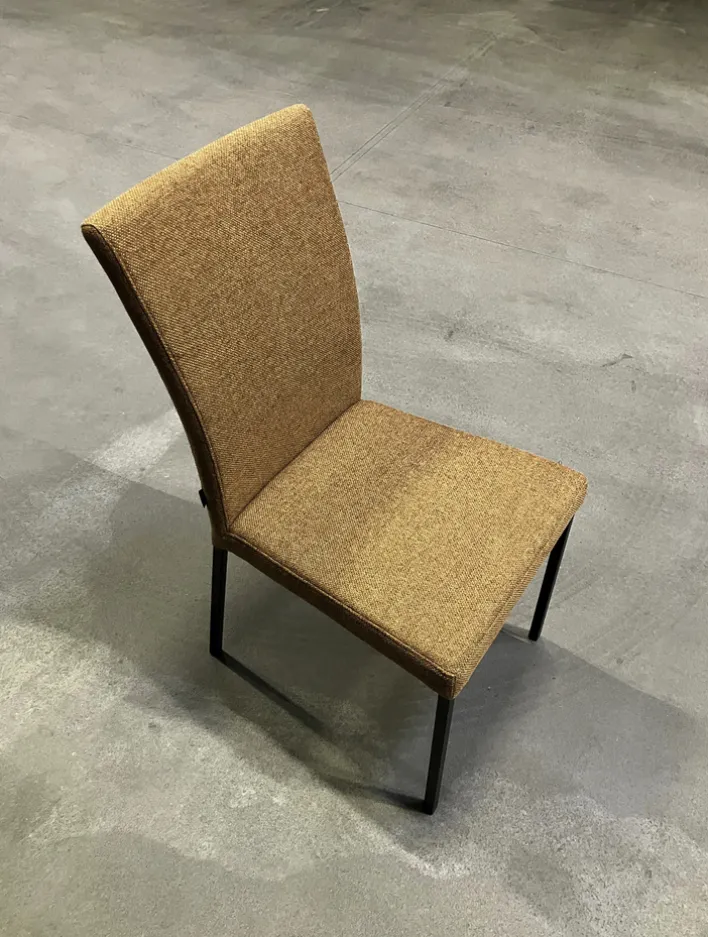 CASAVANTI Esszimmerstuhl SALLY Stoffbezug kupferfarbig/schwarz