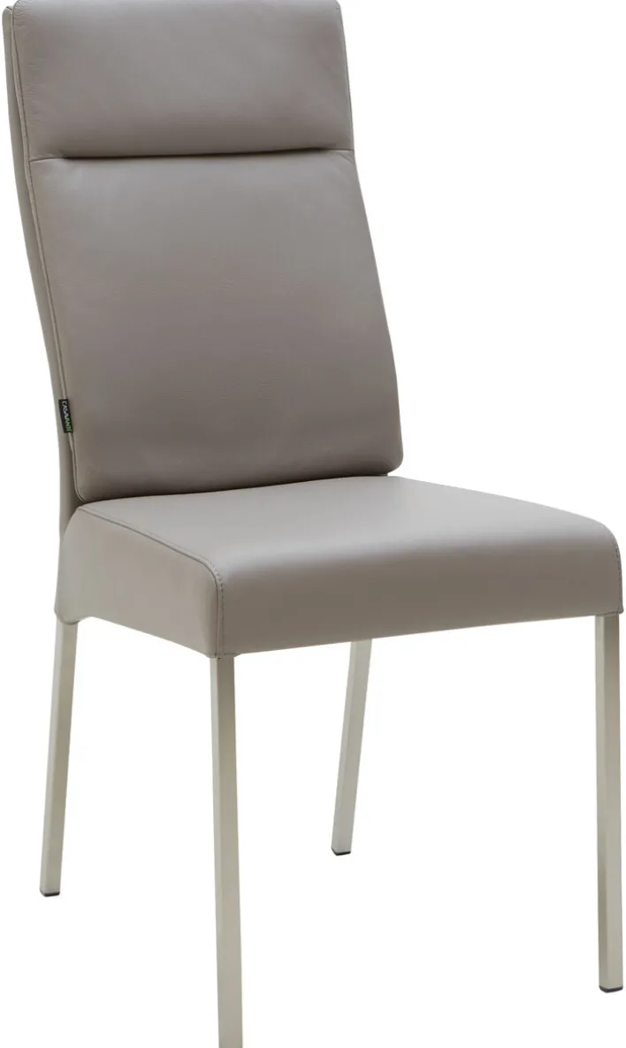 CASAVANTI Esszimmerstuhl LONDON II 2er Set Leder hellgrau