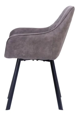 CASAVANTI Esszimmerstuhl 2er Set Mikrofaser taupe