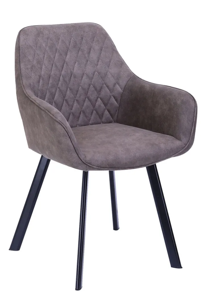 CASAVANTI Esszimmerstuhl 2er Set Mikrofaser taupe