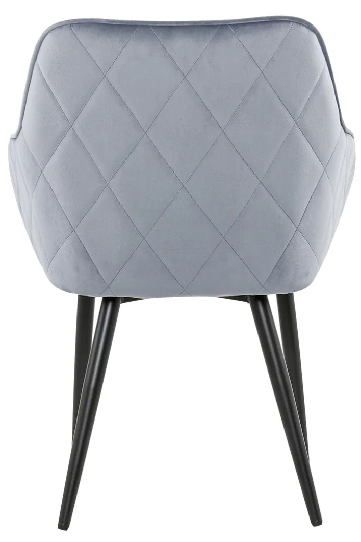 CASAVANTI Esszimmerstuhl Samt hellgrau