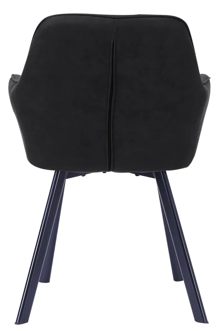 CASAVANTI Esszimmerstuhl 2er Set Mikrofaser anthrazit