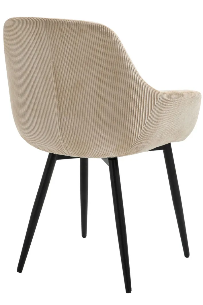 CASAVANTI Esszimmerstuhl 2er Set beige/schwarz