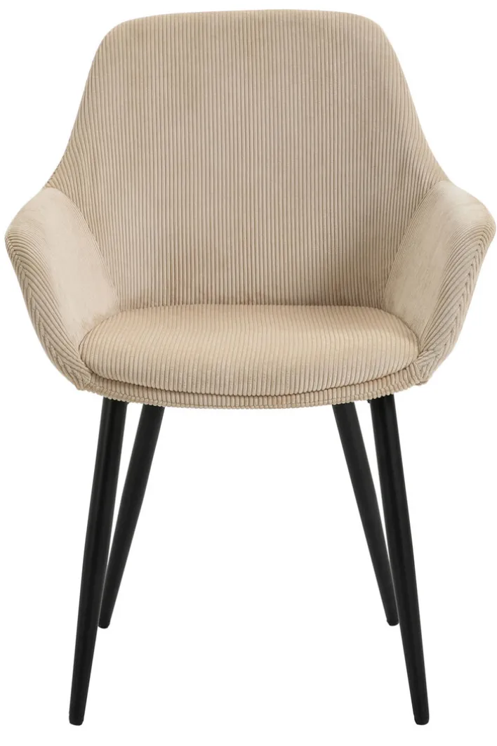 CASAVANTI Esszimmerstuhl 2er Set beige/schwarz