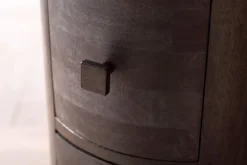 CASAVANTI Kommode 34 x 85 cm Mango Massivholz schwarz