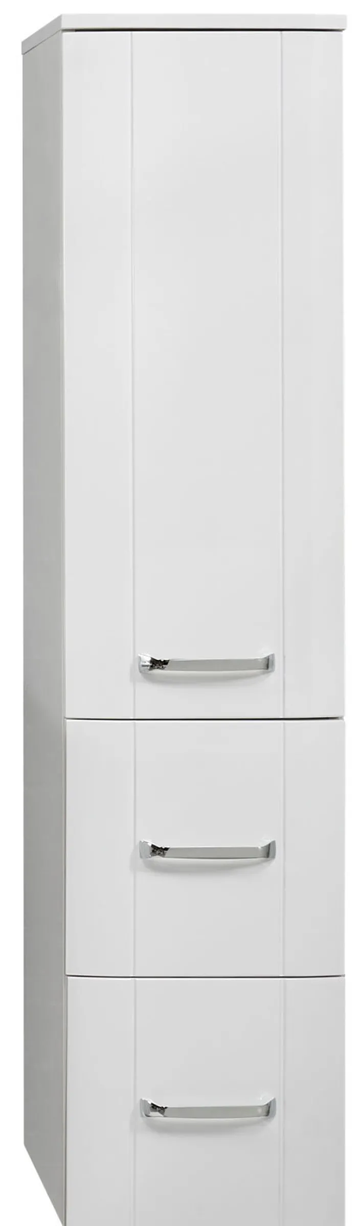 CASAVANTI Midischrank Lack Weiß Hochglanz ca. 30 x 130 x 38 cm