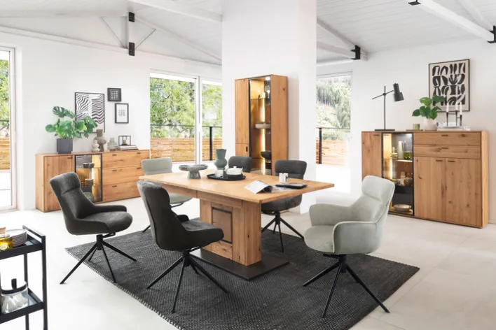 CASAVANTI Sideboard ASSINI 183x88 cm Ast/Balkeneiche