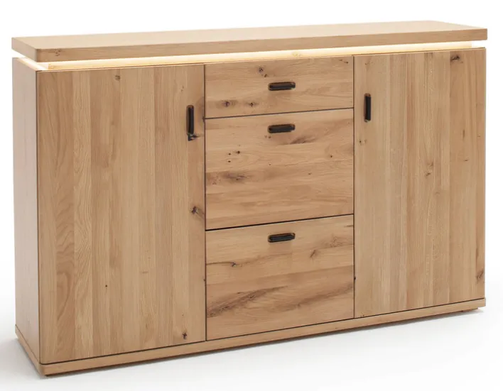 CASAVANTI Sideboard MADRID 150 x 95 cm Balkeneiche Bianco