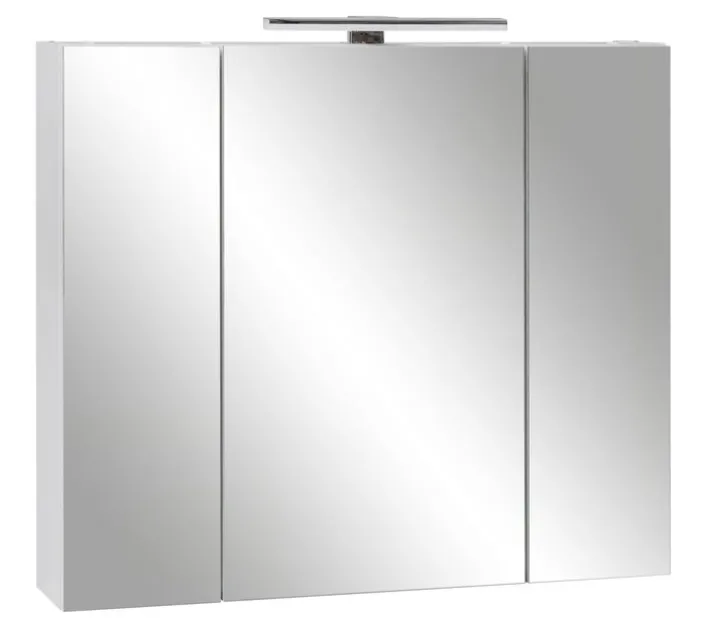CASAVANTI Spiegelschrank LIMONE 80 x 71 x 16 cm Glas weiß