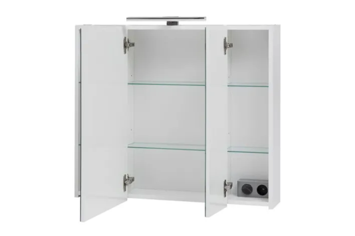 CASAVANTI Spiegelschrank LIMONE 80 x 71 x 16 cm Glas weiß