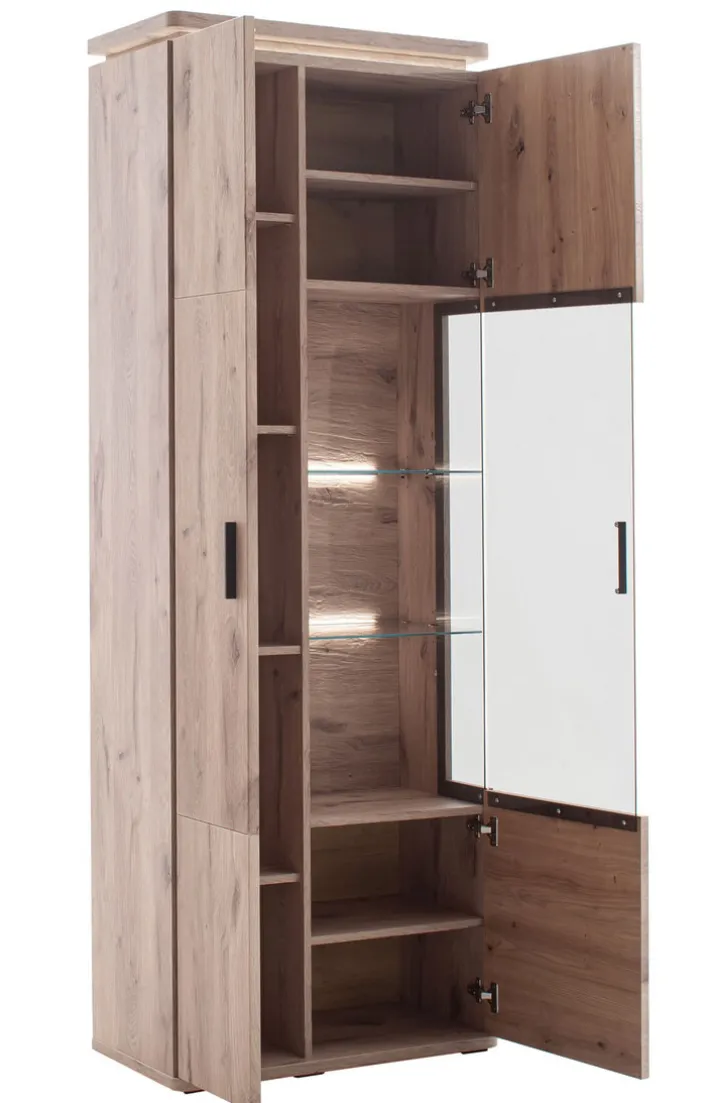 CASAVANTI Vitrine MODENA 75 x 209 cm Viking Oak