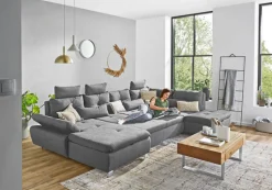 CASAVANTI Wohnlandschaft MADEIRA LL PRIMO anthrazit