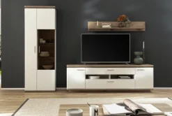 CASAVANTI Wohnwand PALERMO 3-tlg. 295x208 cm weiß/braun