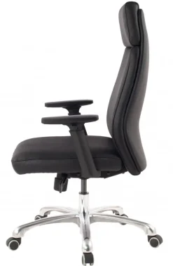 Chefsessel 68 x 118 cm schwarz silber