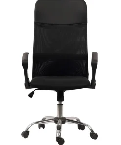 Chefsessel 62 x 118 x 64 cm schwarz/ chromfarbig