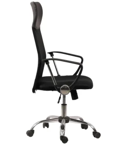 Chefsessel 62 x 118 x 64 cm schwarz/ chromfarbig