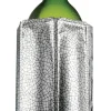 cilio Kühlmanschette WINE COOLER 14,5x18x2,5 cm silberfarbig