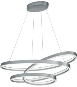 CINQUE LED Pendelleuchte CIOLA 115 cm nickelfarbig