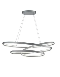 CINQUE LED Pendelleuchte CIOLA 115 cm nickelfarbig