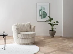 Cocktailsessel SPIN 95 cm elfenbein